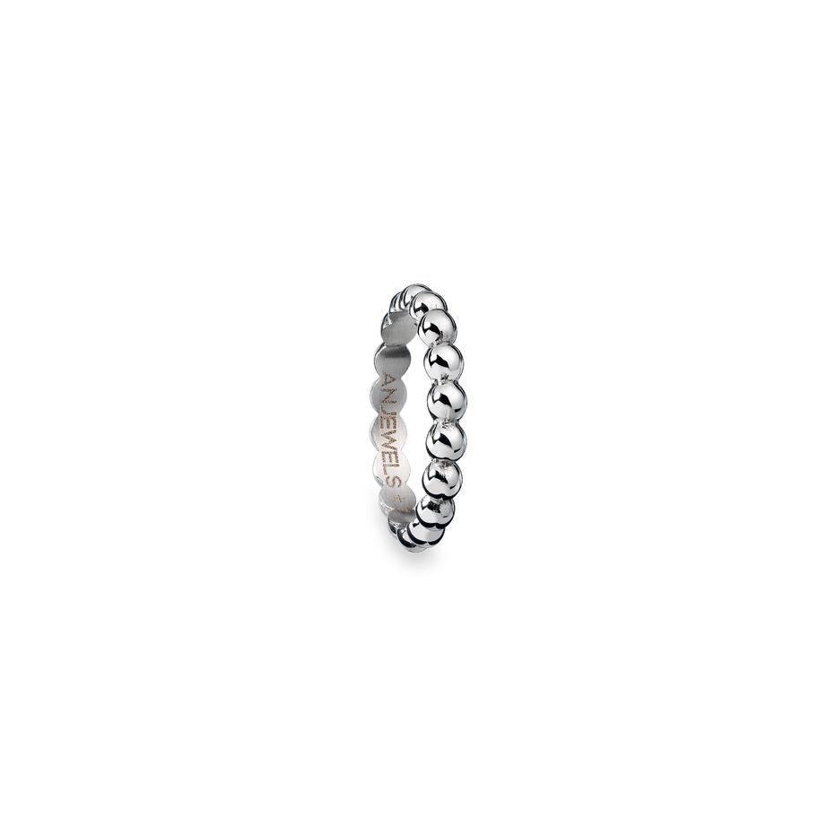 AN JEWELS JEWELRY Mod. AR.R1NS07S-8 elegant silver ring with polished design