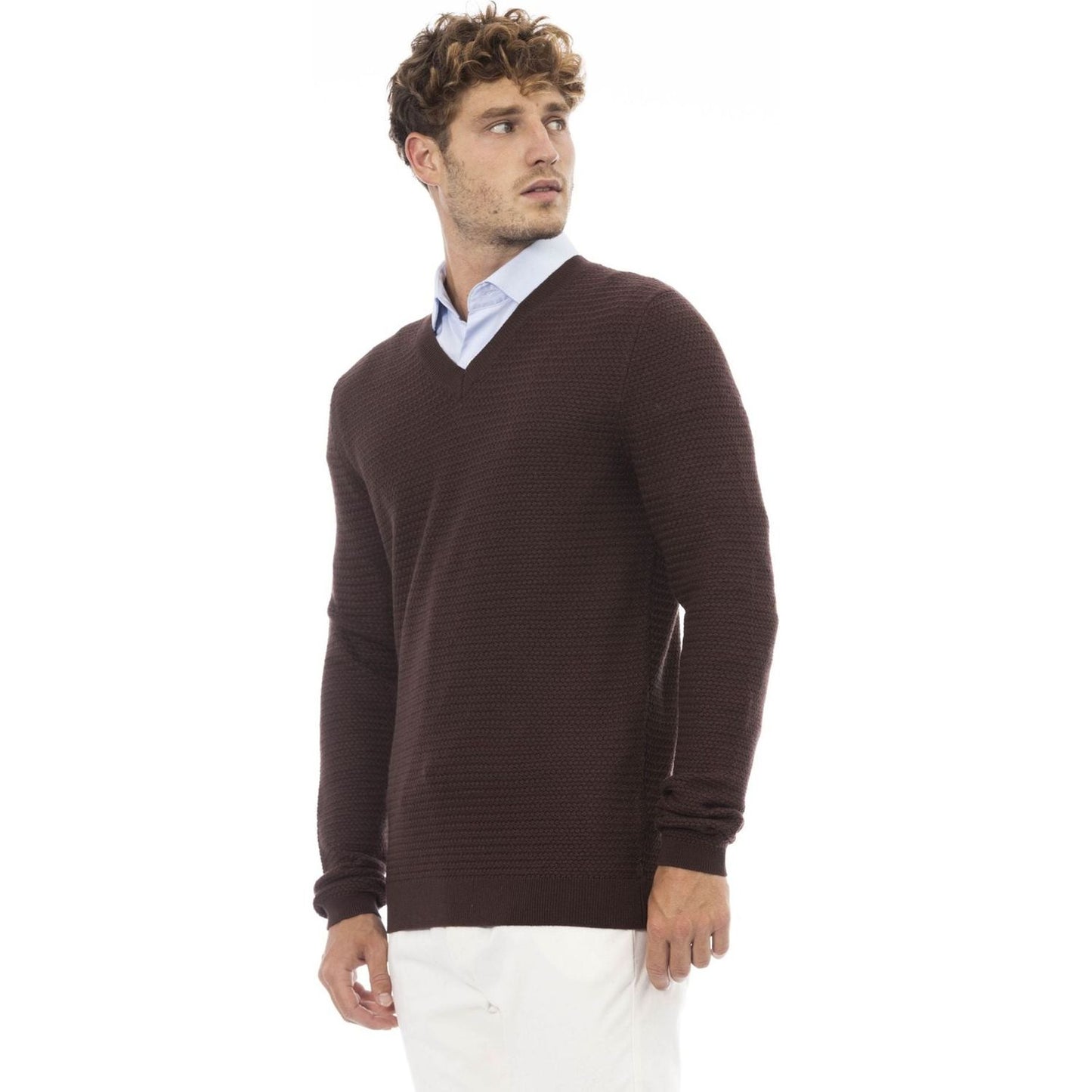 Alpha Studio Sweaters AU7021A_4001CIOCCOLATO:401354