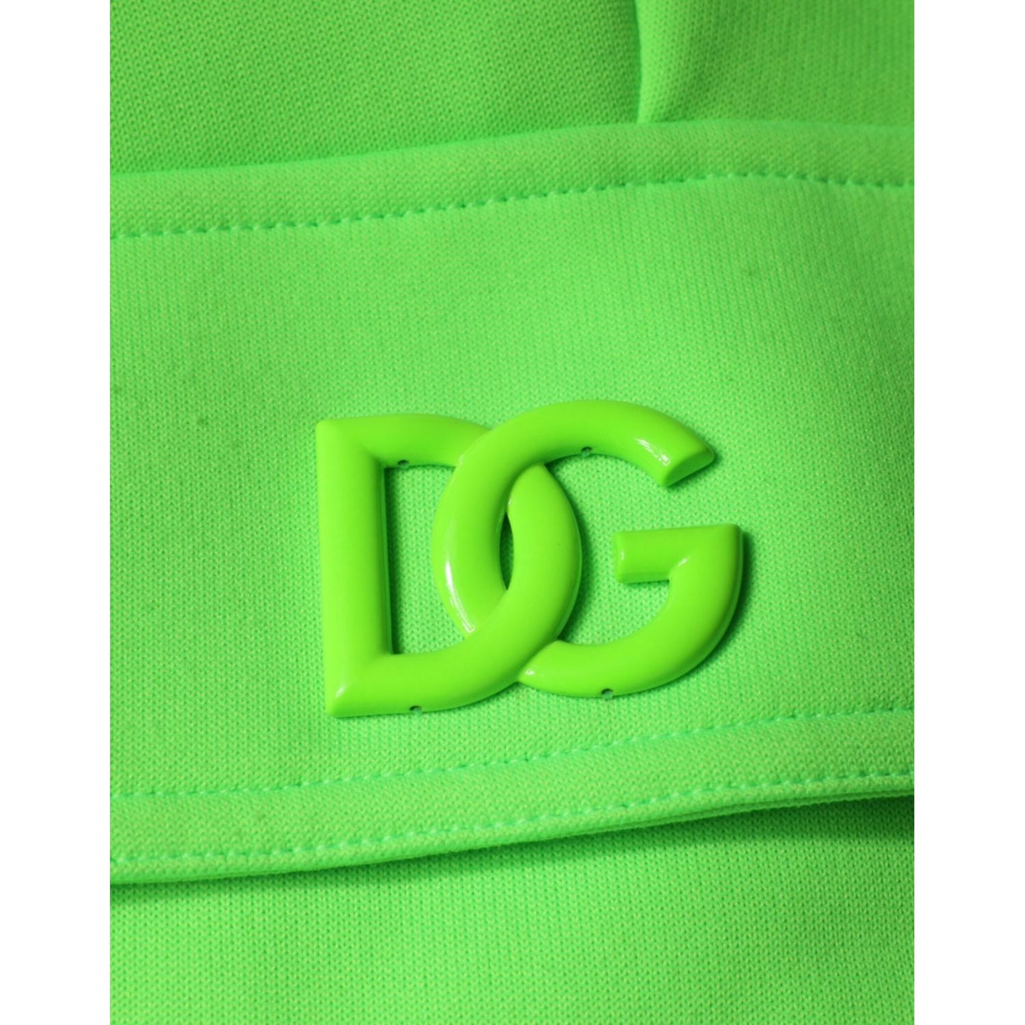 Dolce & Gabbana Neon Green Polyester Cargo Jogger Sweatpants Pants PAN76342-48