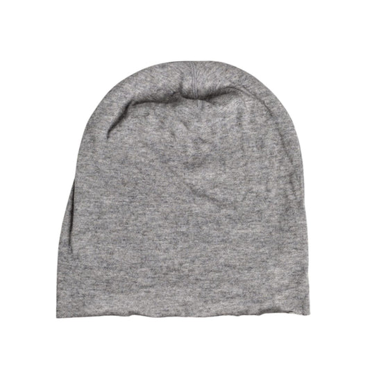 Dolce & Gabbana Gray Viscose Blend Knitted Beanie Cap