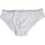 Dsquared² White Cotton Stretch Women Mid Waist Panty Underwear BIK1674-3