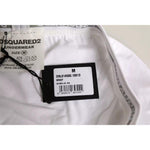 Dsquared² White Cotton Stretch Women Mid Waist Panty Underwear BIK1674-3