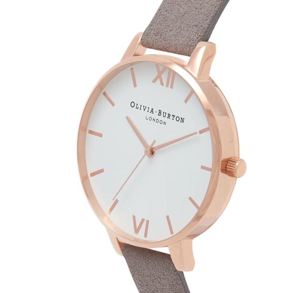 Olivia Burton Gray Artificial Leather Dress Watch Olivia Burton