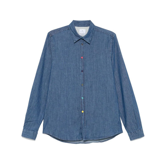 PS By Paul Smith Shirts Blue Shirts
