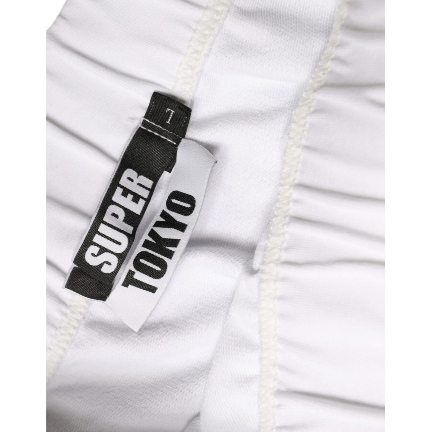 STK White Cotton Stretch High Waist Pencil Cut Knee Length Skirt SKI2022-L