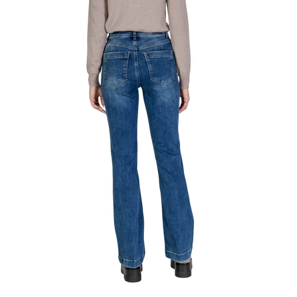 Street One Blue Cotton Mom Jean