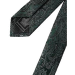 Dolce & Gabbana Green Floral Pattern 100% Silk Adjustable Men Tie