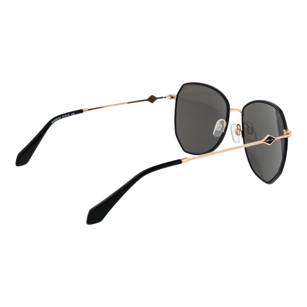 Replay Black Metal Sunglasses 1728,67345776800,Accessories,Black,Glasses and Sunglasses - Accessories,New with tags,Replay,Sunglasses - Glasses and Sunglasses - Accessories,Women