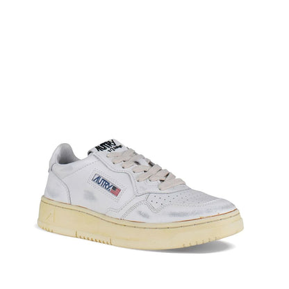Autry White Leather Low Top Sneakers 1728,75611013280,Autry,EU36/US6,EU40/US10,Low Tops - Sneakers - Shoes,New with tags,Shoes,Sneakers - Shoes,White,Women