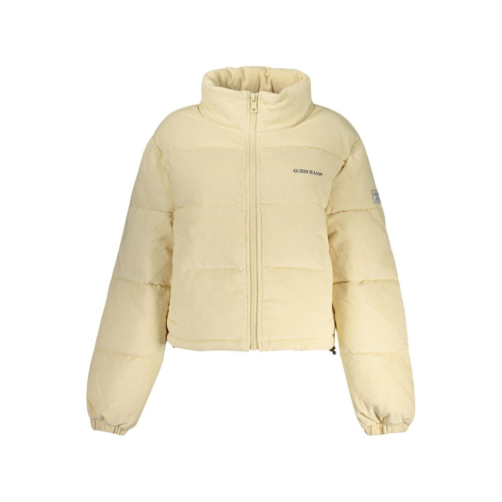 Guess Jeans Beige Polyester Women's Jacket 1728,67403481248,Beige,Clothing,Full-Length Jackets - Jackets & Coats - Clothing,Guess Jeans,Jackets & Coats - Clothing,L,M,New with tags,S,Women,XL,XS