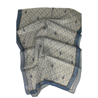Borbonese Blue Silk Women Scarf 1728,67345744032,Accessories,Blue,Borbonese,New with tags,Scarves - Accessories,Scarves - Scarves - Accessories,Women