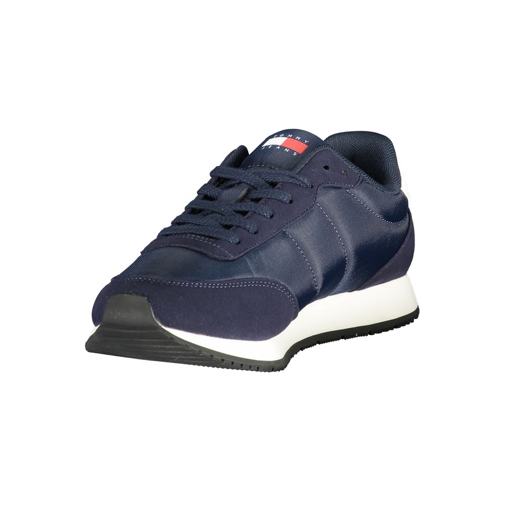 Tommy Hilfiger Blue Polyurethane Men Sneaker 1728,67403481248,Athletic - Sneakers - Shoes,Blue,EU40/US7,EU41/US8,EU42/US9,EU43/US10,EU44/US11,EU45/US12,EU46,Men,New with tags,Shoes,Sneakers - Shoes,Tommy Hilfiger