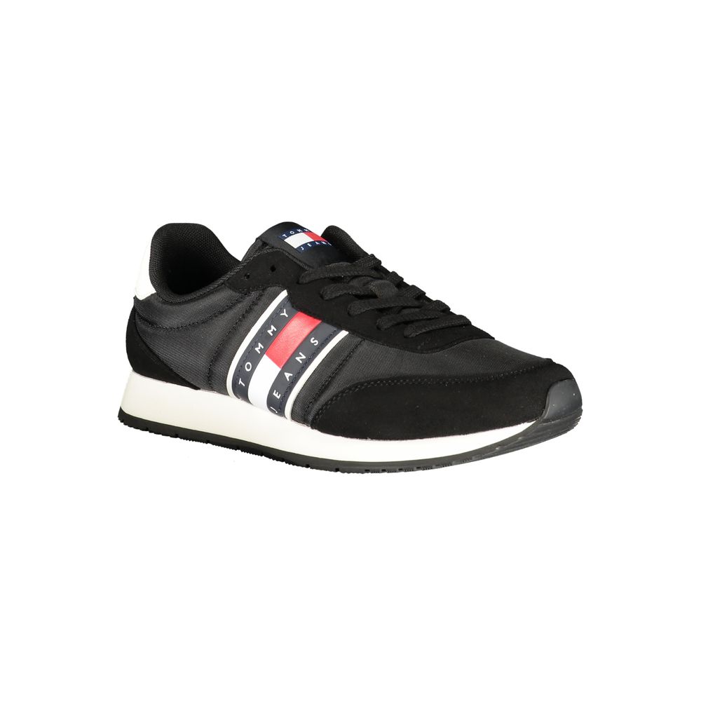 Tommy Hilfiger Black Polyurethane Men Sneaker 1728,67403481248,Athletic - Sneakers - Shoes,Black,EU40/US7,EU42/US9,EU43/US10,EU44/US11,EU45/US12,EU46,Men,New with tags,Shoes,Sneakers - Shoes,Tommy Hilfiger