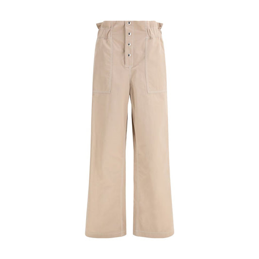 Marni Beige Cotton Casual Pants 1728,72470364320,Beige,Casual Pants - Pants - Clothing,Clothing,IT40 | M,IT42 | L,Marni,New with tags,Pants - Clothing,Women