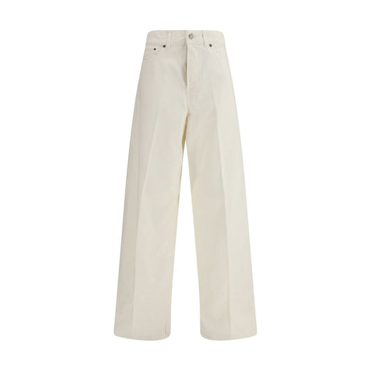 Haikure White Cotton Straight-Leg Jeans1728,72470364320,Clothing,Haikure,Jeans Denim - Clothing,New with tags,Straight-Leg Jeans - Jeans Denim - Clothing,W30,W31,White,Women