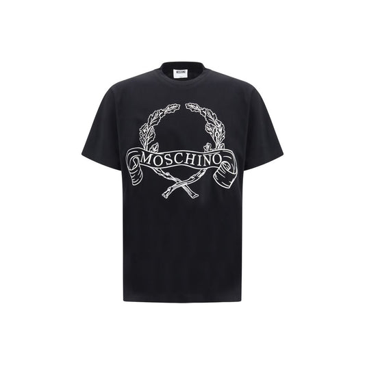 Moschino Black Cotton T-Shirt 1728,72470364320,Black,Clothing,L,M,Men,Moschino,New with tags,S,T-Shirts - Clothing,XL