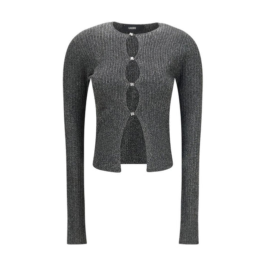 Amiri Black Viscose Cardigan 1728,72470364320,Amiri,Black,Cardigans - Sweaters - Clothing,Clothing,L,M,New with tags,S,Sweaters - Clothing,Women