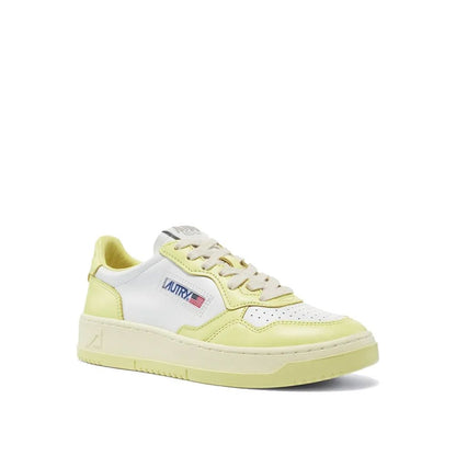 Autry White Leather Athletic Sneakers