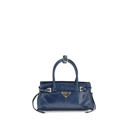 Prada Blue Calf Leather Bos Taurus Handbag 1728,72470364320,Bags,Blue,Handbags - Bags,New with tags,Prada,Women