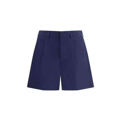 Prada Blue Cotton Bermuda Shorts 1728,72470364320,Bermuda - Shorts - Clothing,Blue,Clothing,IT46 | S,IT50 | L,Men,New with tags,Prada,Shorts - Clothing