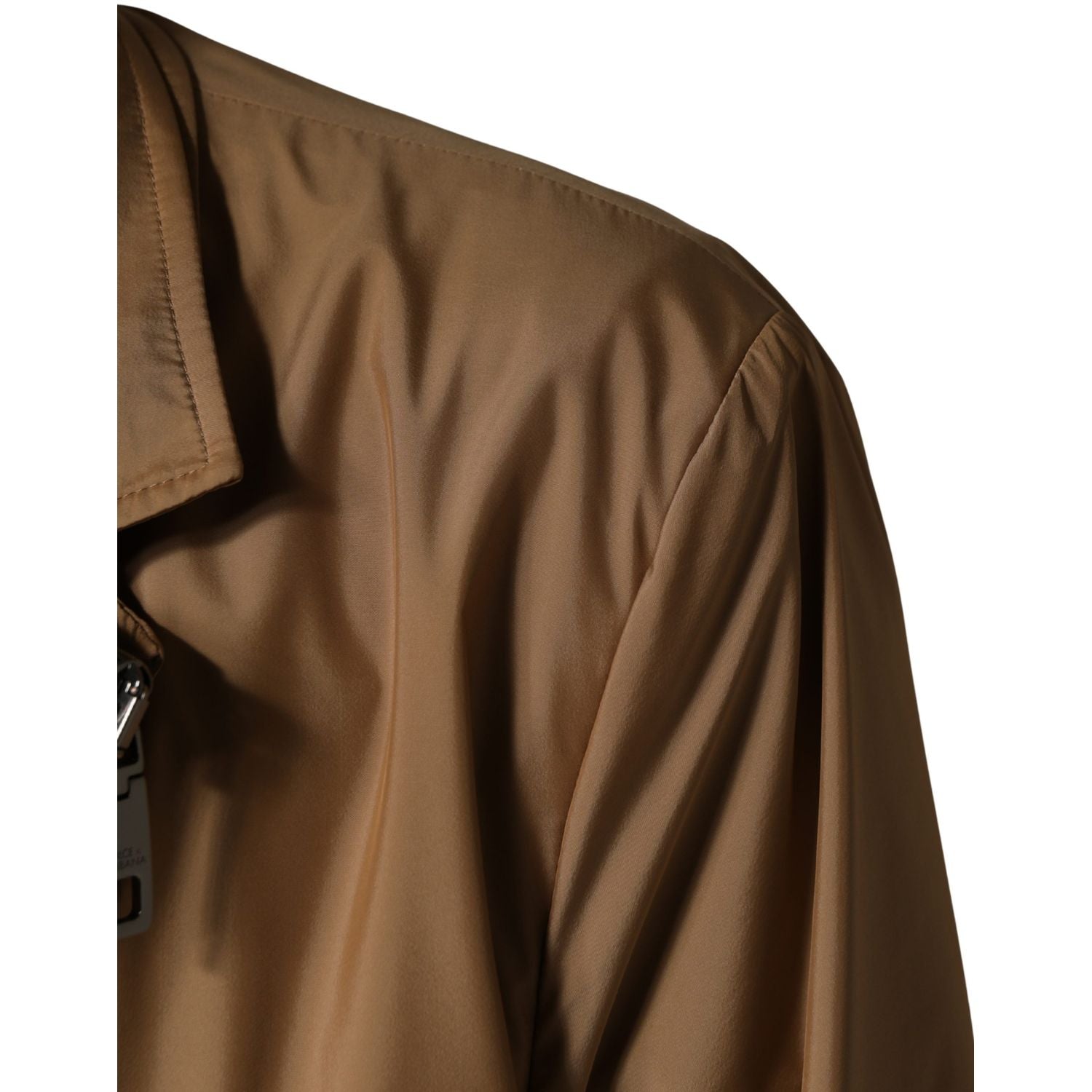 Dolce & Gabbana Brown Single Breasted Layered Coat Jacket