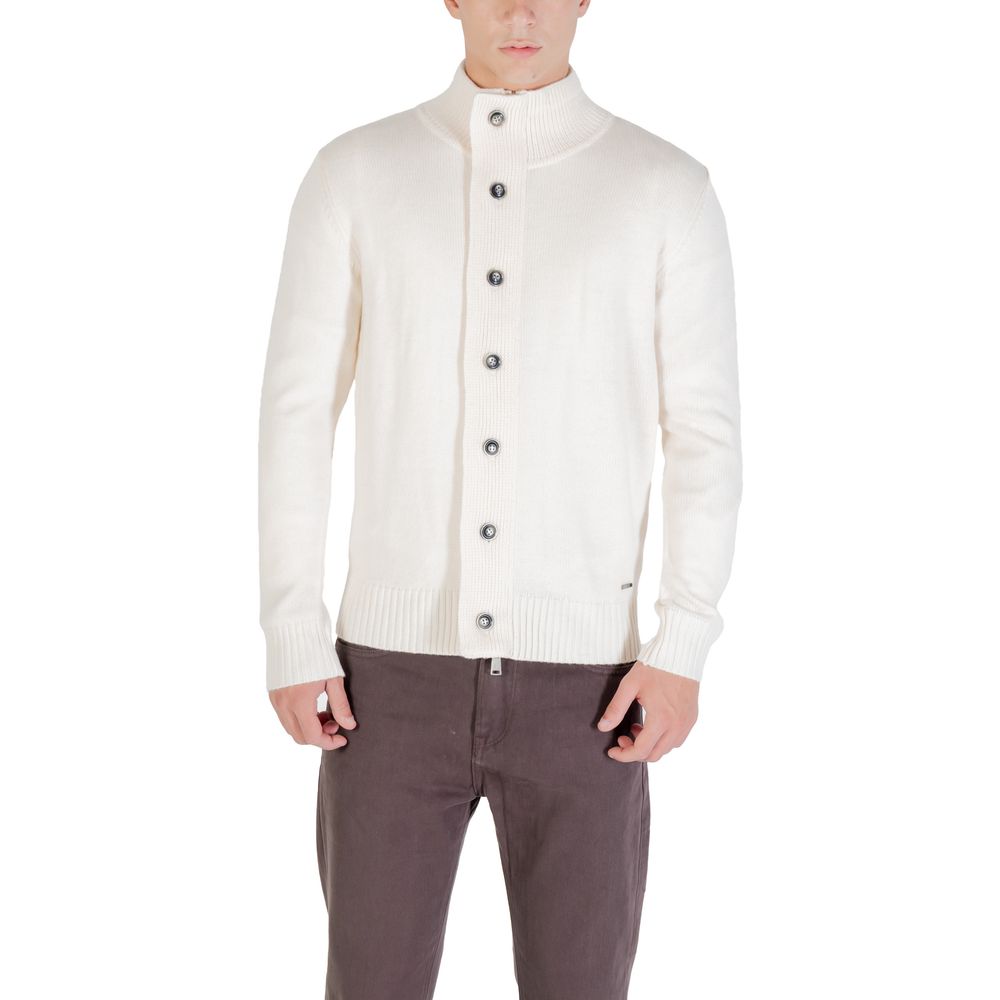 Gianni Lupo Cream Marabou Sweatshirt