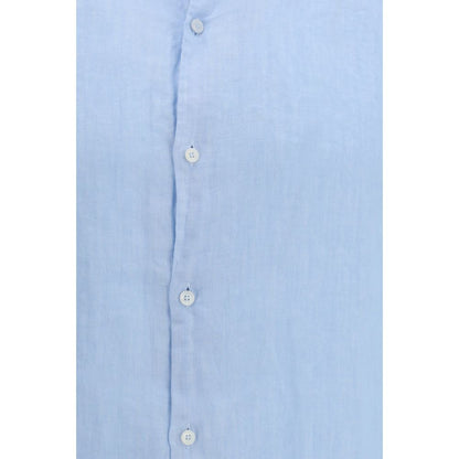 Brooksfield Blue Linen Shirt