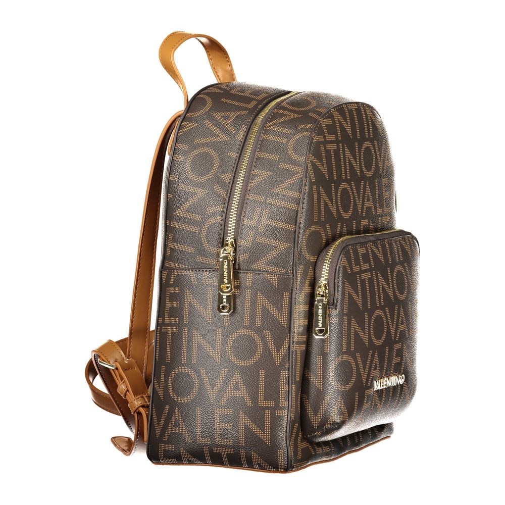 Valentino Brown Polyethylene Backpack