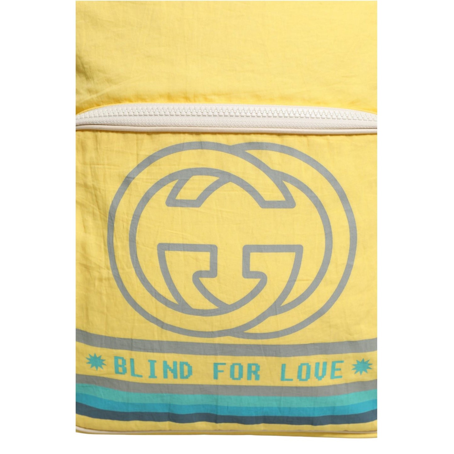 Yellow Nylon Gucci Blind For Love Backpack