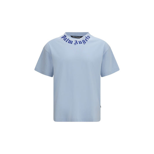 Palm Angels Blue Cotton T-Shirt