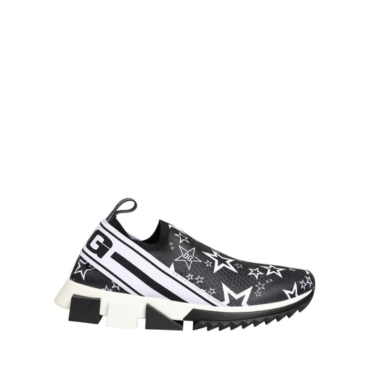 Dolce & Gabbana Black Stars Logo SORRENTO Sneakers Shoes