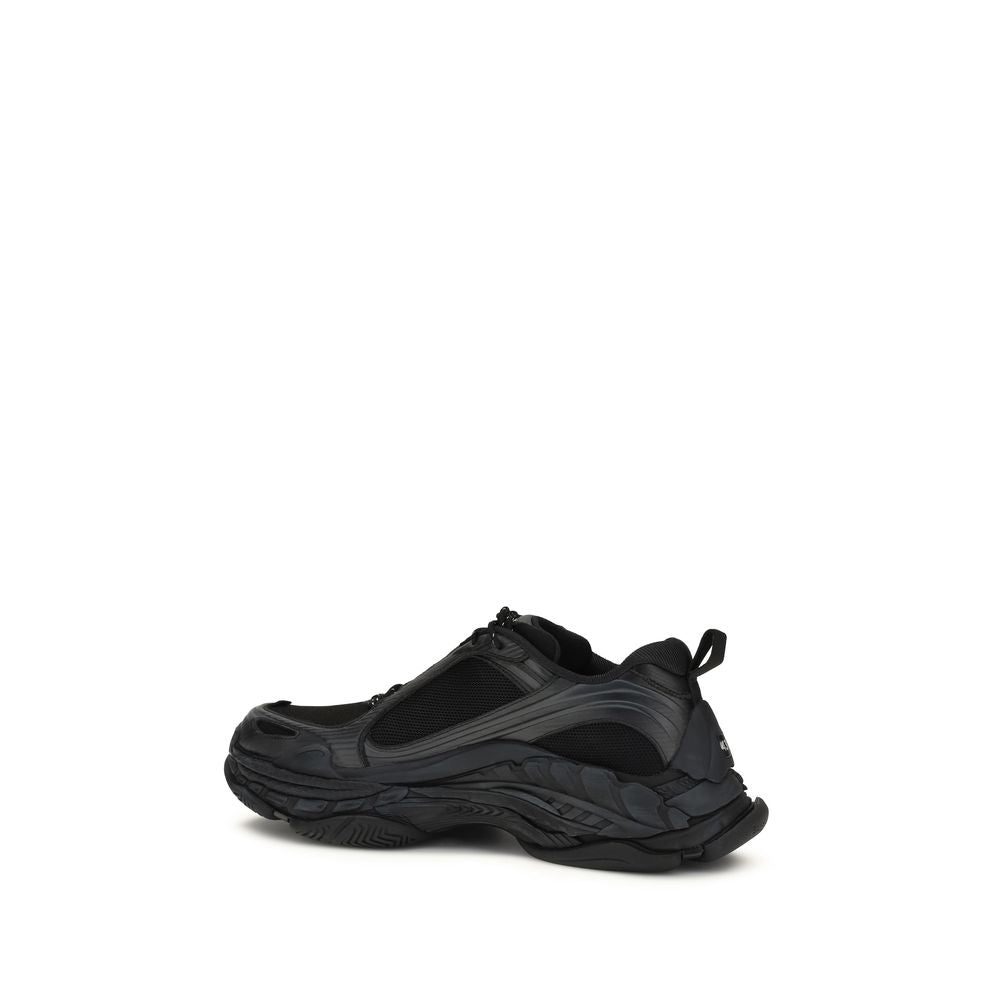 Balenciaga Black Polyester Athletic Sneakers