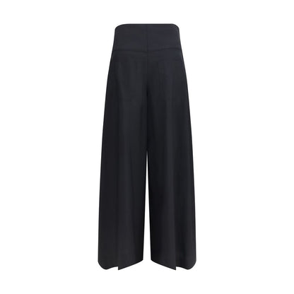 Brunello Cucinelli Black Cotton Casual Pants