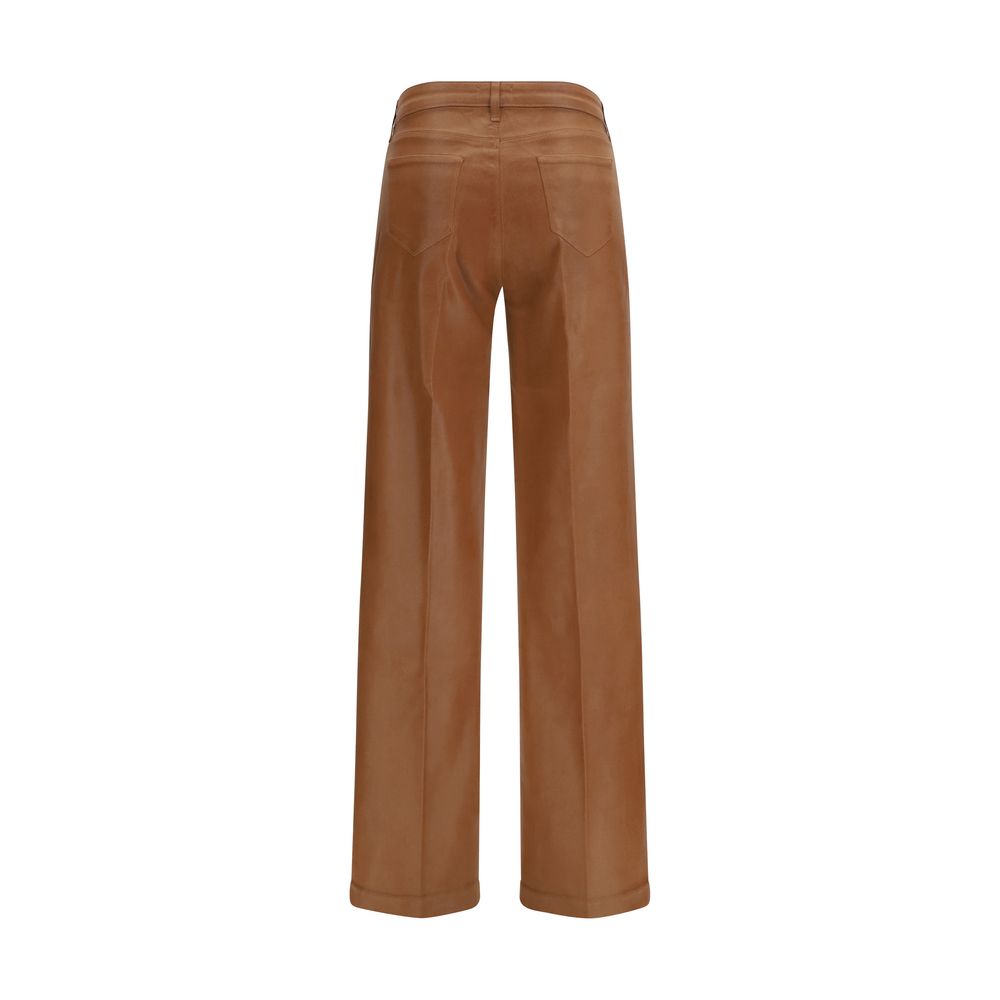 L'Agence Beige Cotton Jeans Denim