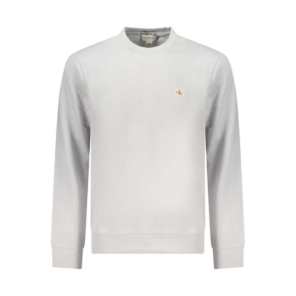Calvin Klein Gray Cotton Men Sweatshirt