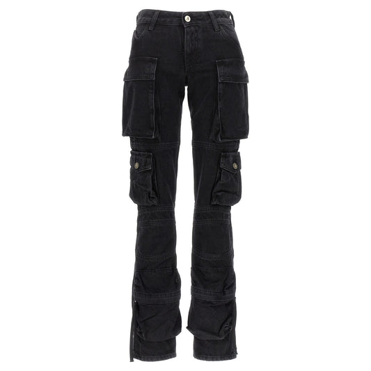 The Attico Black Cotton Cargo Pants