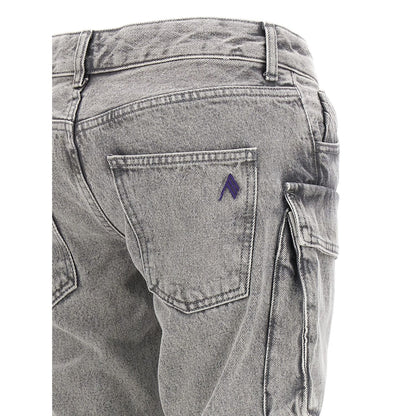 The Attico Gray Cotton Cargo Pants