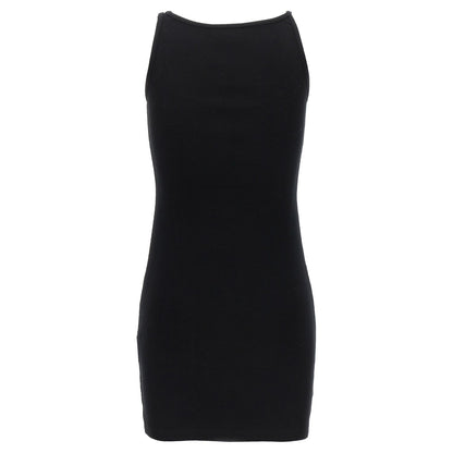 Off-White Black Cotton Short Dress