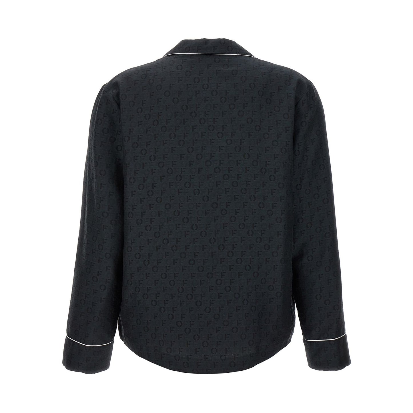 Off-White Black Silk Blouse
