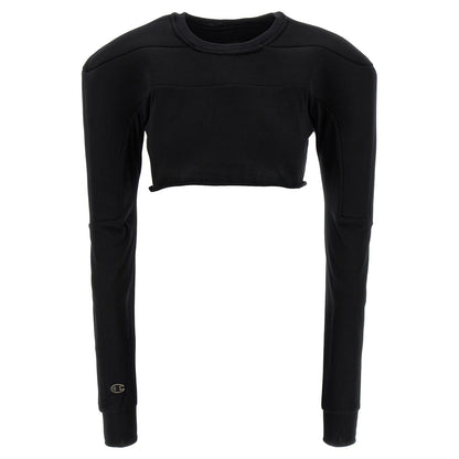 Rick Owens Black Cotton Cardigan