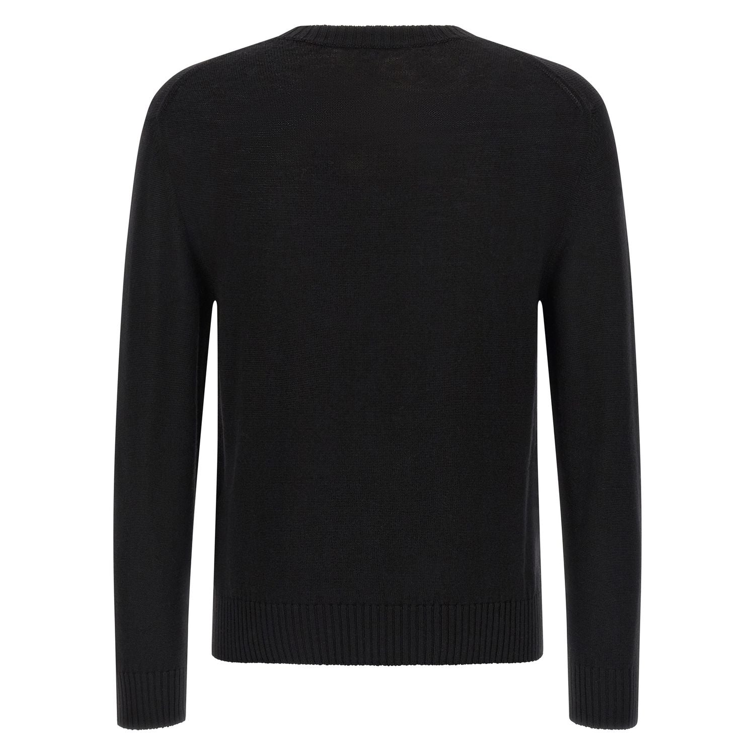 Jil Sander Black Virgin Wool Cardigan