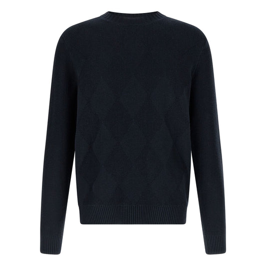 Ballantyne Blue Cotton Cardigan