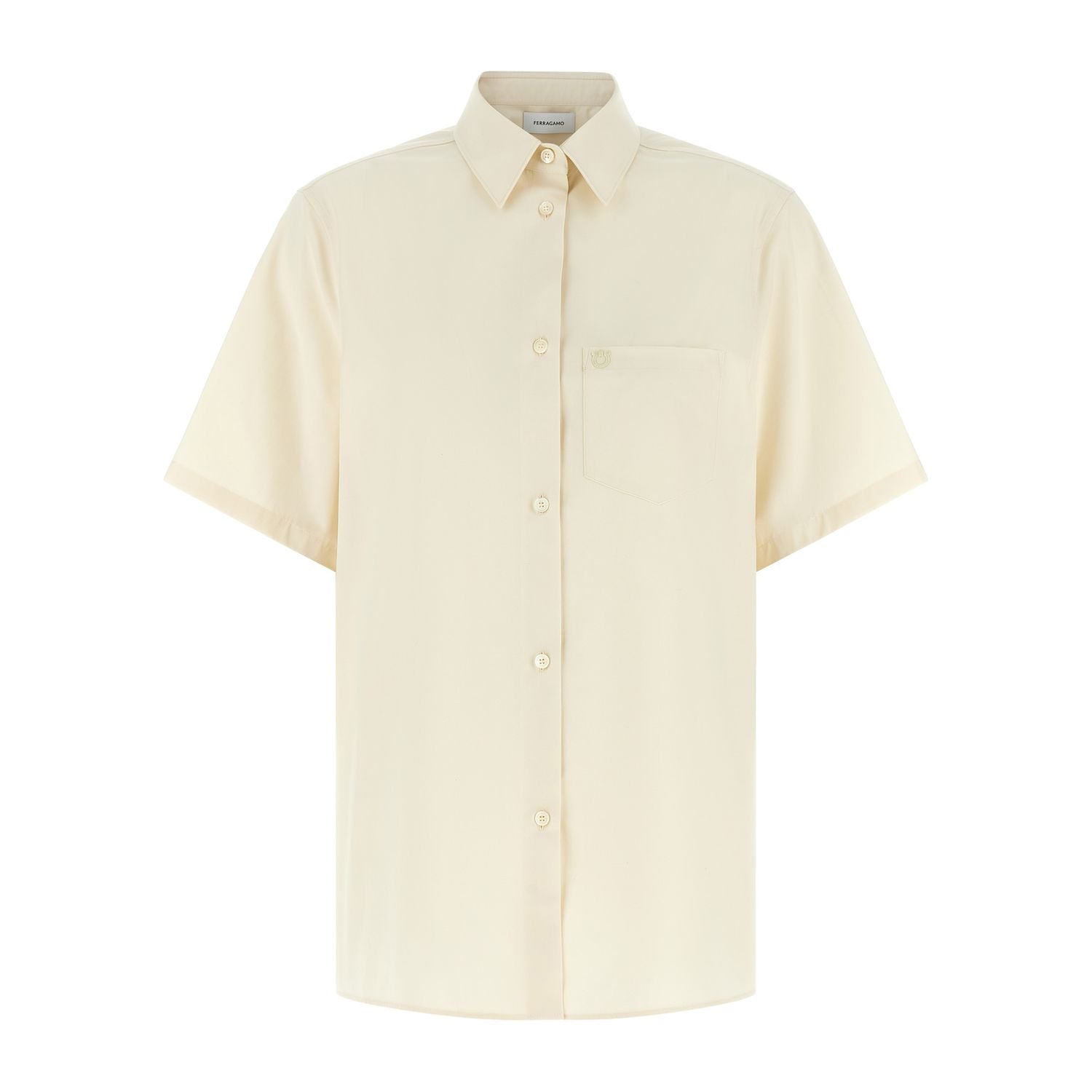 Ferragamo Beige Cotton Blouse