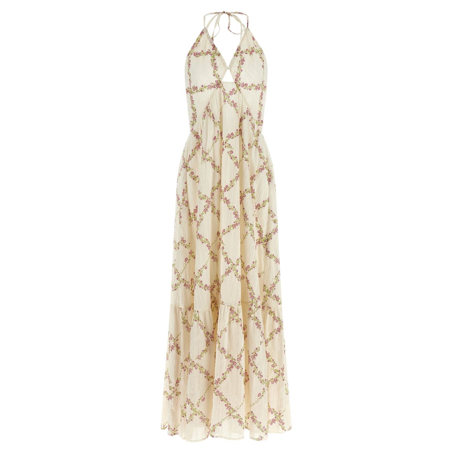Twinset White Cotton Long Dress