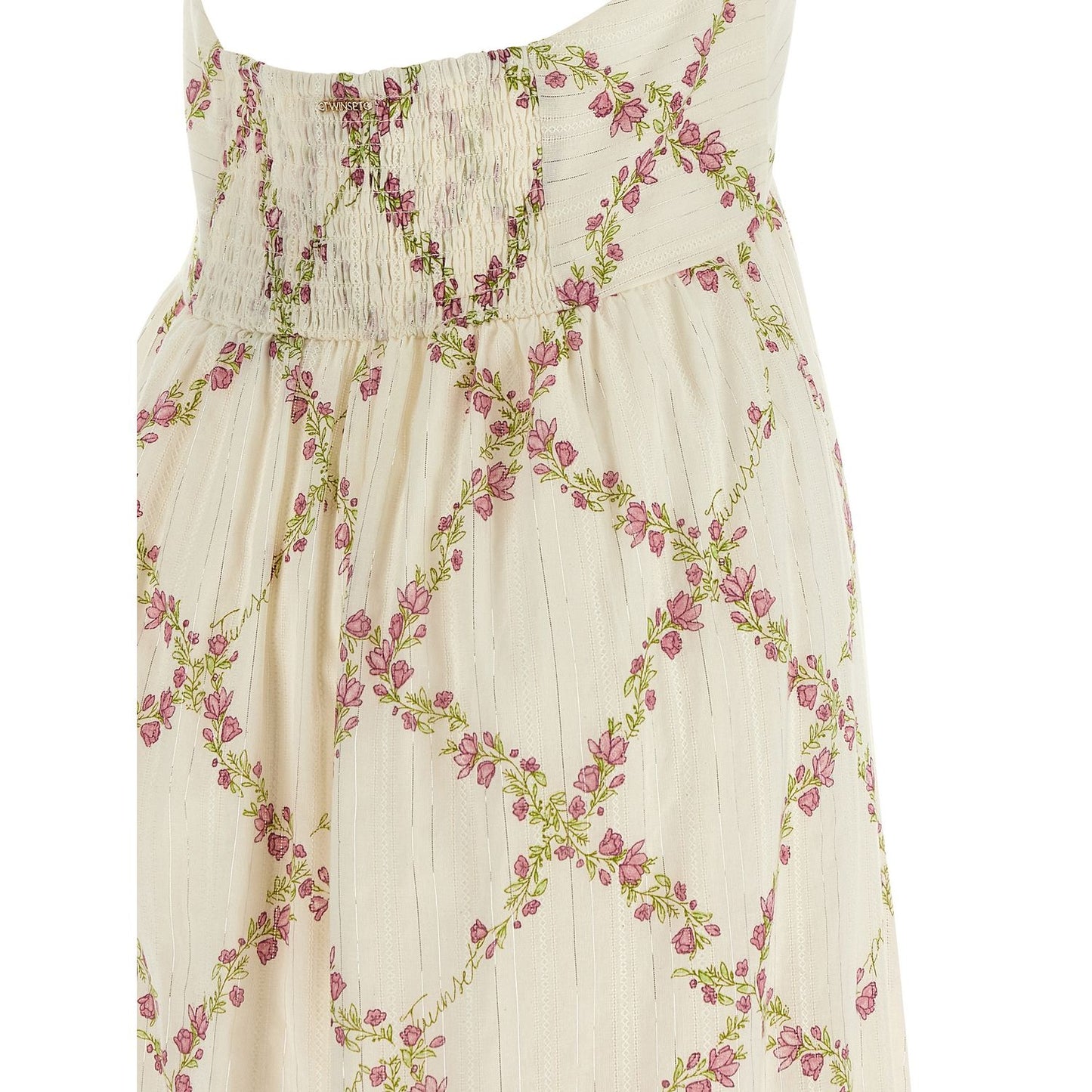 Twinset White Cotton Long Dress