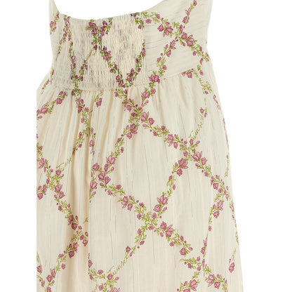 Twinset White Cotton Long Dress