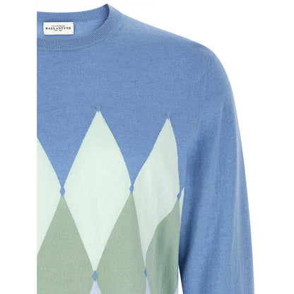Ballantyne Blue Cotton Cardigan