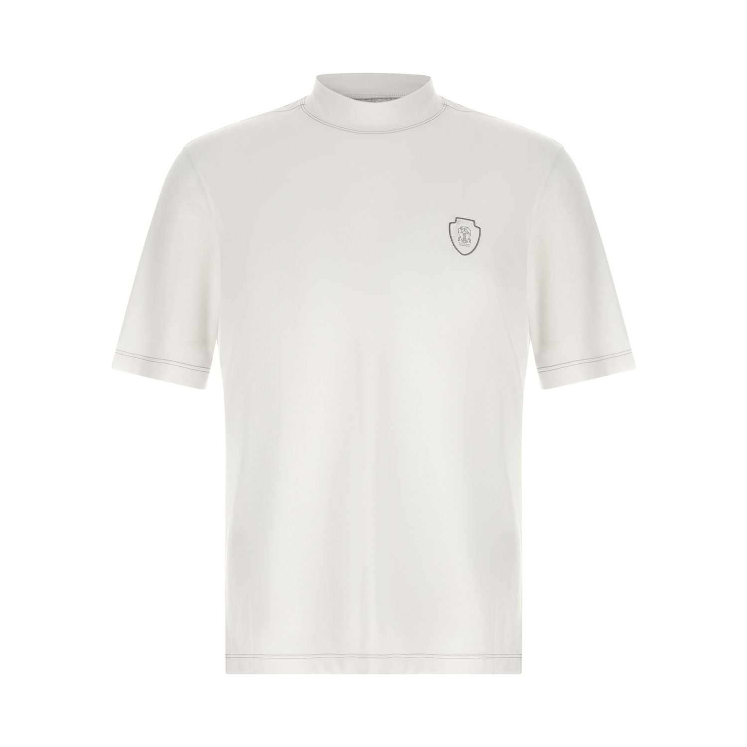 Brunello Cucinelli White Polyamide T-Shirt