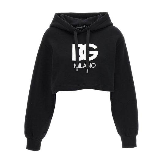 Dolce & Gabbana Black Cotton Hoodie