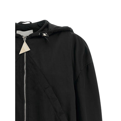 The Attico Black Polyester Bomber
